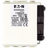 FUSE 280A 1250V 2BKN/80 AR Wkładka szybka 280A AC 1250V rozmiar 2 61x77x81 mm aR IEC UL 170M5439 EAT