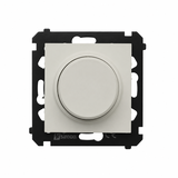 Simon 55 Ściemniacz obrotowy do LED ściemnialnych 230V 2–200 W kaszmirowy TES9L.01/142