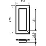 G-AWAG70210RW, Maskownica przejścia przez ścianę
