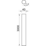S40 W ALU, Rura aluminiowa