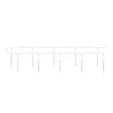 Dekoracje - 10 LED sople 10 cm 1,35 m 2x AA zimna biel, IP20, timer