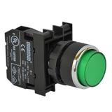Przycisk wystający 1NO zielony