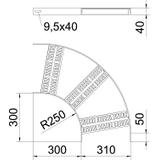 SLZB 90 300 ALU Łuk 90°