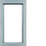 BERKER Q.3 Ramka z dużym wycięciem aluminium aksamit lakierowana 13096094 HAGER