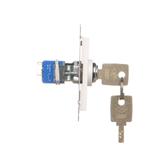 Simon 55 Łącznik na kluczyk chwilowy – Przycisk zwierny 2 pozycyjny /0-I/ styk N/O 5A Biały mat