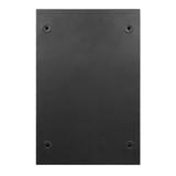 Skrzynka na listy BALI z galwanizowanej stali mała z wizytownikiem kolor czarny MB-3/B ORNO