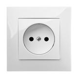 CARLA gniazdo 2P białe