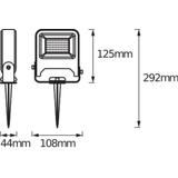 ENDURA GARDEN FLOOD 10W 830 SPIKE LEDV Oprawa zewnętrzna