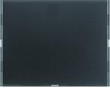 BERKER KNX e/s K.x Przycisk pojedynczy z polem opisowym z diodami LED RGB i czujnikiem temperatury antracyt 80161776 HAGER