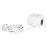 Listwa zasilająca nabiurkowa z ładowarką USB śrubowym zaciskiem mocującym i przewodem 1,5m 2x2P+Z OR