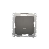 Simon 54 Łącznik krzyżowy z podświetleniem LED bez piktogramu 10A 250V szybkozłączka brąz mat DW7L.01/X/46 KONTAKT