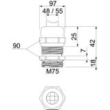V-TEC VM LM75MS1, Dławik kablowy