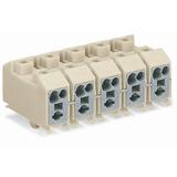 złączka zasilająca 3-torowa ze stopkami zatrzaskowymi