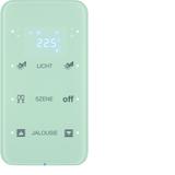 BERKER R.1 Sensor dotykowy potrójny z regulatorem temperatury konfigurowalny szkło biały 75643160 HAGER