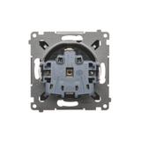 Simon 54 Gniazdo Schuko z przesłonami 16A szybkozłączka brąz mat