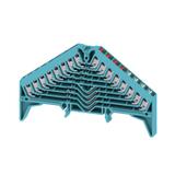PRV 8 BL 35X15 RT/WS Zacisk rozdzielacza krosowego, PUSH IN, 1.5, 250, 8 A, liczba przyłączeń: 32, TS 35 x 15, niebieski, kolor elementów uruchamiających: czerwono-biały /20szt./ 1267830000 WEIDMÜLLER