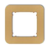 MINI Ramka uniwersalna pojedyncza zaokrąglona z tworzywa złoty
