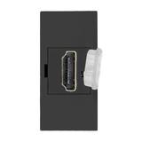 NOEN HDMI gniazdo modułowe 22,5x45mm HDMI z zaślepką zabezpieczającą czarne OR-GM-9010/B/HDMI ORNO