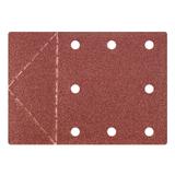 Papier ścierny 115 x 160 mm, otwory, perforacja do odrywania, rzep. K80, 3 szt.