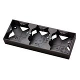 ARIA Puszka instalacyjna potrójna - kolor czarny metalik