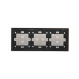 Simon 54 Touch Panel dotykowy S54 Touch 3 moduły 2 pola dotykowe pionowe + 2 pole dotykowe poziome + 2 pola dotykowe pionowe srebrna mgła DSTR3323/71 KONTAKT