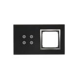 Simon 54 Touch Panel dotykowy S54 Touch 2 moduły 4 pola dotykowe + 1 otwór na osprzęt S54 księżycowa lawa DSTR240/74 KONTAKT