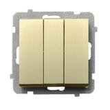 SONATA Łącznik potrójny zwierny - kolor szampański złoty