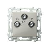 SZAFIR Gniazdo RTV-SAT przelotowe - kolor kaszmirowy beż