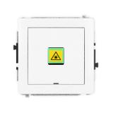 DECO Mechanizm gniazda światłowodowego/optycznego pojedynczego, bez pola opisowego biały mat