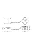 Oprawa SP FIX P 8W 930 PS DIM IP44 BK