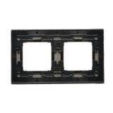 Simon 54 NATURE WMDZ-0120xS-098 Ramka 2-krotna Nature-Beton, CZARNY CHARAKTER, IP20/IP44. (IP44-nale DRN2/98 KONTAKT