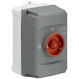 Obudowa do wyłacznika MS132 szary/czerwony IB132-F