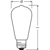 Lampa LED, klasyczny kształt bańki Edison 6,5W 827 230V plastik E27