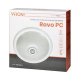 ROVO PC plafon oświetleniowy z czujnikiem ruchu 360st 2x40W E27 IP20 policarbon mleczny CL/2xE27R-2