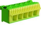 QuickConnect Blok samozacisków ochronny zielony 5x16+17x4mm2 szer. 90mm KN22E HAGER