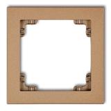 DECO Ramka uniwersalna pojedyncza z tworzywa złoty metalik