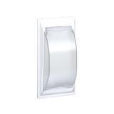 Simon Connect Płytka CIMA z pokr. do aparatury modułowej 2-pol. SC SM (60mm) ST ALC czysta biel SMN/9 KONTAKT