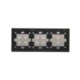 Simon 54 Touch Panel dotykowy S54 Touch 3 moduły 2 pola dotykowe pionowe + 4 pola dotykowe +  4 pola dotykowe srebrna mgła DSTR3344/71 KONTAKT