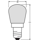 Żarówka specjala T26/57 FR 15 matowa