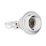 Oprawka remontowa E27 z kołnierzem, biała