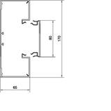 tehalit.BRP Kanał PVC podstawa 65x170, biały