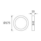 Oprawa sufitowa LED EDOR LED C 12W WHITE CCT
