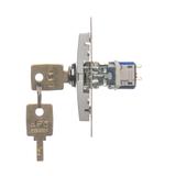 Łącznik na kluczyk pojedynczy jednobiegunowy 2 pozycyjny /0-I/ styk 1Z 5A 250V DW1K.01/43 KONTAKT