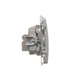 Simon Basic Gniazdo antenowe R-TV końcowe separowane 1x wejście: 5–862 MHz srebrny mat