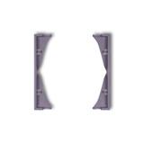 MINI Ramka pośrednia do gniazd podwójnych wrzosowa