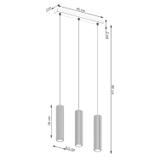 Sollux Lampa wisząca KARBON 3L czarny SL.1575