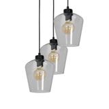 Milagro lampa wisząca Santiago Clear 3xE27 czarna MLP6611