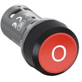 Przycisk monostabilny wklęsły 1NC czerwony CP13-10R-01