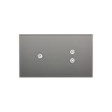 Simon 54 Touch Panel dotykowy S54 Touch 2 moduły 1 pole dotykowe + 2 pola dotykowe pionowe srebrna mgła DSTR213/71 KONTAKT