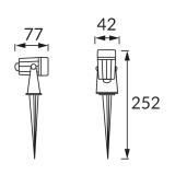 PLANT LED 3W BLACK 4500K